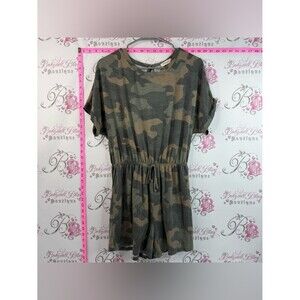 Sweet Love Romper Camouflage T shirt Flowy Stretchy Comfy Scoop neck